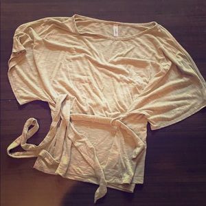 Green Striped Shirt with Tie